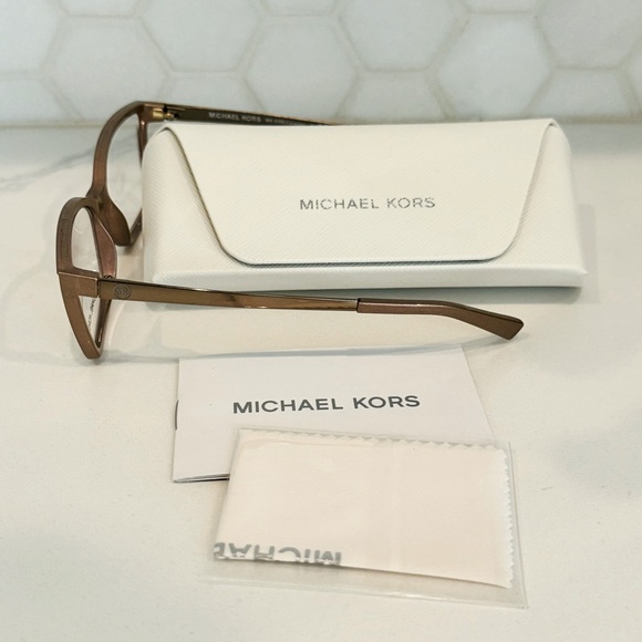 NWT Michael Kors Eyeglass Frames - Rose / Blush Colored - Picture 4 of 4